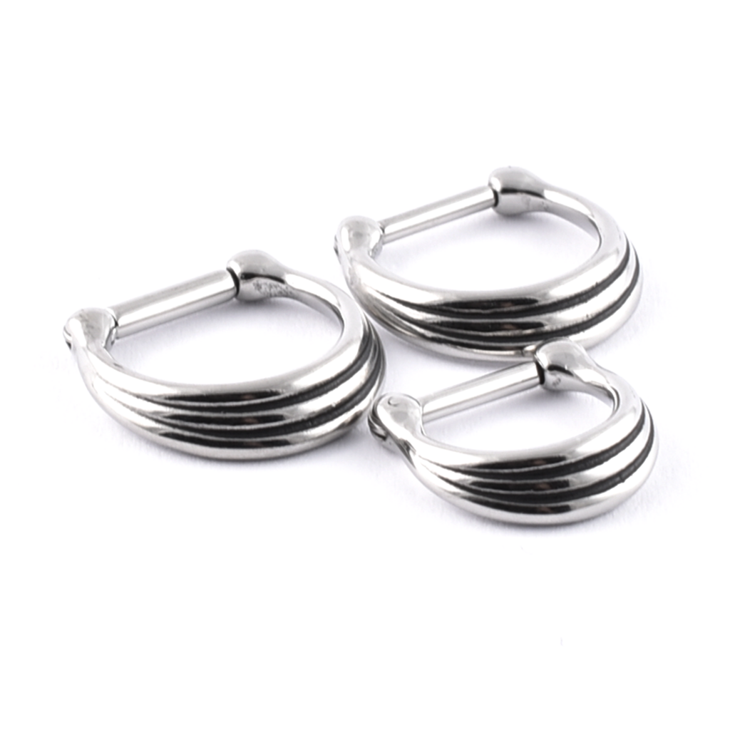 Surgical Steel graduated band ring