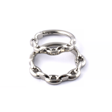 Titanium Hinged Segment Ring Chain Links 8mm 10mm