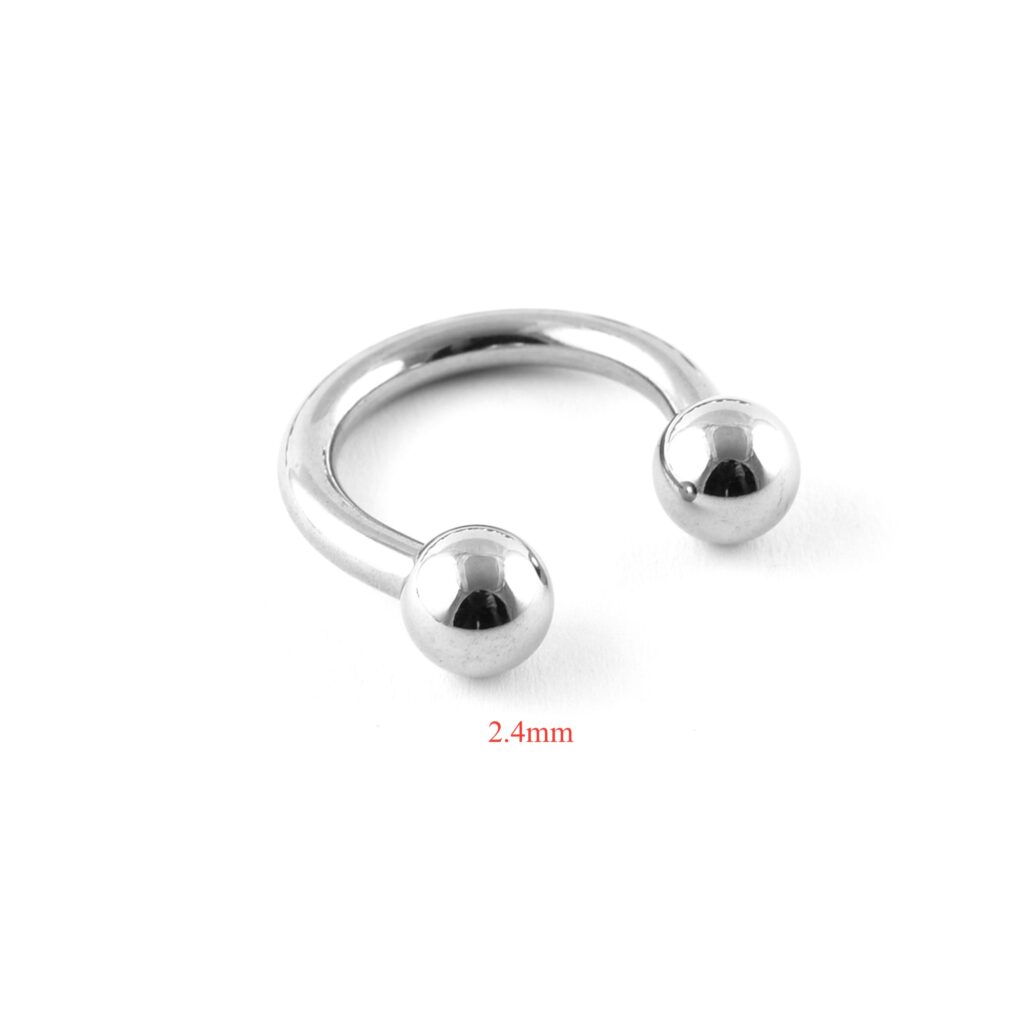 Surgical Steel Horseshoe Large Gauge 2.0mm-6.0mm