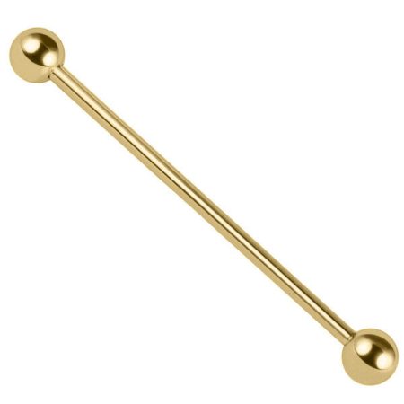 Surgical Steel Scaffold Bar PVD Gold