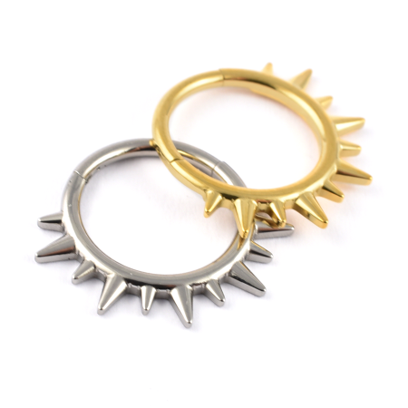 Titanium Hinged Spikes Segment Ring